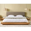 Beliani ZEN LED Boucle lova 180 x 200 cm Natūralus uosis