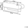 Beliani Žvakidė KUHMO raudona metalinė