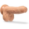 Blush DR. SKIN SILIKONINIS DR. Pilkas 7 COLIŲ STUMIANTIS DILDO VANILINIS
