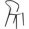 D2.Design Bella kėdė juoda/balta (dydis: universalus)