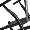 D2.DESIGN Kėdė Wicker Juoda, juoda, įkvėpta Wishbone