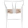 D2.Design Pinti kėdė Natūrali balta, įkvėpta Wishbone (Dydis: universalus