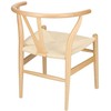 D2.DESIGN Natūrali rotango kėdė, įkvėpta „Wishbone“ dizaino