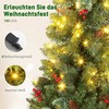 Homcom Dirbtinė kalėdinė eglutė su 100 LED ir 8 apšvietimo režimais, žalia, 120 cm