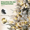 Dirbtinė kalėdinė eglutė, apsnigta, su 100 LED, žalia/balta, 120 cm