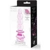 Dreamtoys GLAZŪRUOTO STIKLO ROŽIŲ PUMPURŲ FORMOS KIŠTUKAS SU KAROLIUKAIS