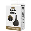 Dreamtoys RAMROD REGULIUOJAMA VIBRUOJANTI PENIO ŽIEDAS SU NUOTOLINIU PULTU Juodas