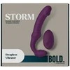 Dreamtoys RYŠKUS. STORM NUOTOLIU VALDOMAS DIRŽELIO VIBRATORIUS STORM SU 15 CM DILDU