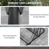 DURHAND dviračių stovas Dviračių stovas su rankena, keli stovai iš abiejų pusių, atsparus oro sąlygoms, iki 4 dviračių, plienas, juodas, 102x92x130cm