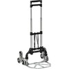DURHAND laiptų kopiklio sunkvežimis, sulankstomas, 6 ratų sistema, fiksuotas lynas, iki 70 kg, aliuminis, sidabrinis, 70 kg keliamoji galia