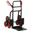 DURHAND laiptų kopiklis 150 kg sunkvežimis su maišais Transportavimo sunkvežimis Reguliuojamas rankenos aukštis Sulankstomas plienas 45 x 60 x 109 cm