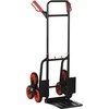 DURHAND laiptų kopiklis 150 kg sunkvežimis su maišais Transportavimo sunkvežimis Reguliuojamas rankenos aukštis Sulankstomas plienas 45 x 60 x 109 cm