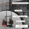 DURHAND laiptų kopiklis 150 kg sunkvežimis su maišais Transportavimo sunkvežimis Reguliuojamas rankenos aukštis Sulankstomas plienas 45 x 60 x 109 cm
