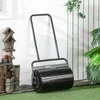 Durhand "Outsunny" vejos volas su U formos rankena, sodo volas, 32 cm skersmens, 38 l vandens/62 kg smėlio, metalinis, juodas, 57x32,5x107 cm