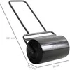 Durhand Outsunny vejos volas su U formos rankena, 32 cm skersmens, 38 l vandens / 62 kg smėlio talpa, metalinis, juodas, 57x32,5x107 cm