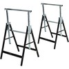 DURHAND pjūklo arklys reguliuojamo aukščio, sulankstomas, metalinis, juodas, 68x56x80-130 cm, iki 200 kg keliamoji galia