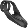 Dvigubas vibrantis C formos žiedas tarpvietei, juodas FORTO F-48