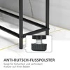 HOMCOM rankšluosčių laikiklis, pastatoma rankšluosčių kabykla su 2 skersiniais, vonios rankšluosčių laikiklis, metalinis, 66 x 20 x 110 cm, juodas | Aosom