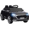 Elektrinis vaikiškas automobilis, 12V Audi Q8, 3-5 km/h, su nuotolinio valdymo pultu, priekiniais žibintais, muzika, juodas