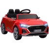 Elektrinis vaikiškas automobilis, 12V Audi Q8, 3-5 km/h, su nuotolinio valdymo pultu, priekiniais žibintais, muzika, raudonas
