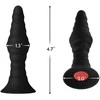 Dreamtoys FORTO Vibruojantis briaunotas stimuliatorius su nuotolinio valdymo pulteliu, mažas, juodas