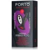 Dreamtoys FORTO Vibruojantis briaunotas stimuliatorius su nuotolinio valdymo pulteliu, mažas, juodas