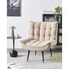 Fotelis Beliani Fotel ALVESTA Boucle smėlio spalvos