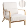Fotelis Beliani Fotel SORSELE, velvetinis, baltas