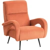 Fotelis Beliani Fotel SVALOV, velvetinis, oranžinis