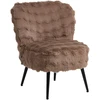 Fotelis Beliani Fotel VOSS dirbtinis kailis šviesiai rudas