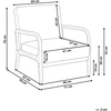 Fotelis Beliani Fotelė SENNELS Boucle smėlio spalvos
