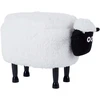 Fotelis Beliani Gyvūno formos pufas su daiktadėže SHEEP baltas avytė