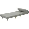 Fotelis HOMCOM "2 in 1" sofa-lova Reguliuojamas sulankstomas čiužinys Miegamojo, svetainės ir miegamojo lova 82 x 89 x 83 cm Pilka spalva