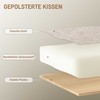 Fotelis HOMCOM Besisukantis minkštasuolis, akcento kėdė su PP medvilnės užpildu, audinio apmušalas, plieninė bazė, kreminės baltos spalvos