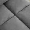 Fotelis HOMCOM grindų kėdė "2-in-1" -pilka