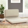 Fotelis HOMCOM grindų sofa "3-in-1" sulankstoma aksomo išvaizdos sofa-lova, minkšta sofa-lova iki 240 kg, skirta miegamajam, svetainei, smėlio spalvos