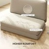 Fotelis HOMCOM grindų sofa "3-in-1" sulankstoma aksomo išvaizdos sofa-lova, minkšta sofa-lova iki 240 kg, skirta miegamajam, svetainei, smėlio spalvos