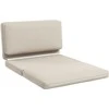 Fotelis HOMCOM grindų sofa "3-in-1" sulankstoma aksomo išvaizdos sofa-lova, minkšta sofa-lova iki 240 kg, skirta miegamajam, svetainei, smėlio spalvos