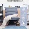 Fotelis HOMCOM grindų sofa grindų kėdė su reguliuojamu atlošu, pasukama meditacijos kėdė, poilsio kėdė, mikropluošto audinys, pilka, 62x62x95 cm