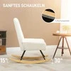 Fotelis Homcom Jaukus supamasis krėslas iki 150 kg, 63x95x97 cm