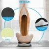 Fotelis HOMCOM Ortopedinė sėdynės pagalvėlė Ergonomiška sėdynės pagalvėlė biuro kėdei, automobiliui ir kt., raktikaulio pagalvėlė iš atminties putų, skirta raktikaulio, išialgijos, hemorojaus nugaros skausmo malšinimui, juoda