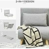 Fotelis HOMCOM Sofa-lova, sulankstoma lova su lovos funkcija, juosmens pagalvėlė, sulankstomas atlošas su lino išvaizda, reguliuojamas atlošas, galima pakrauti iki 150 kg, skirta svetainei Šviesiai pilka