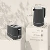 Skrudintuvas HOMCOM 1,7 l virdulio ir skrudintuvo rinkinys su 6 skrudinimo lygiais, pilkas
