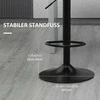 HOMCOM 2 baro kėdžių rinkinys Baro kėdė Reguliuojamo aukščio virtuvės kėdės 360° pasukama kėdė Bistro kėdė su atlošu ir kojų atrama PU danga 57,5x52,5x93-114 cm