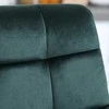 2 baro kėdžių rinkinys, bistro kėdė su atrama kojoms, baro kėdė, aksominis užvalkalas, virtuvės kėdė, staltiesė su plieninėmis kojomis, skirta svetainei, valgomajam, žalia, 42 x 47 x 105 cm