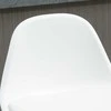 HOMCOM 2 baro kėdžių komplektas, su atlošu, modernaus dizaino, reguliuojamo aukščio, barui, balta spalva, dirbtinė oda, plienas, iki 120 kg, 40x42x82-104 cm
