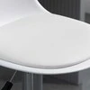 Homcom 2 baro kėdžių rinkinys su atlošu, reguliuojamo aukščio baro kėdės 120 kg, 40x42x82-104 cm