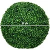 HOMCOM dirbtinių buksmedžio rutulių rinkinys, 2 vnt., 50 cm, dirbtinis augalas, plastikinis buksmedis, dirbtinis augalas svetainei, miegamajam, biurui, sodui, moderni dekoracija, dovana