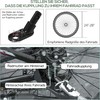 Homcom 2-in-1 dviračių priekaba su 20 colių pneumatinėmis padangomis 40 kg keliamoji galia