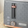 HOMCOM 2-in-1 virtuvės rinkinys, skrudintuvas ir virdulys, kelių pasirinkimų, 1,7 l, 4 skrudintos duonos riekelės vienu metu, plastikas, pilka